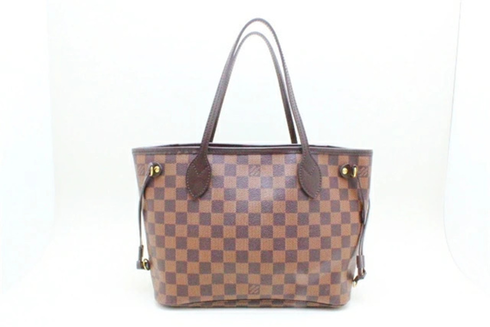 LOUIS VUITTON Neverfull Tote Bag Damier Pouch